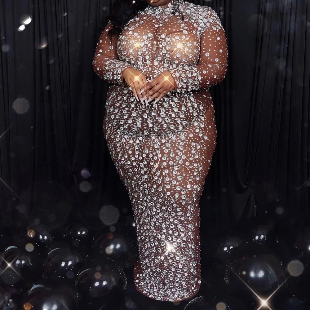 brown rhinestone dress Elegant Off-Shoulder Silver Sheath Dress with Slit for Special Occasions main image 1